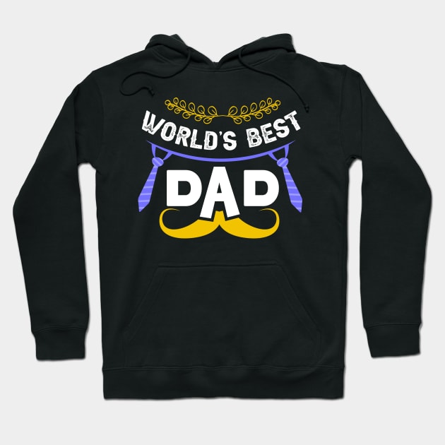 World’s Best Dad Hoodie by Parrot Designs